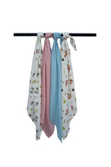 ESSENTIALS MUSLIN SWADDLE BLANKET PACK OF 4