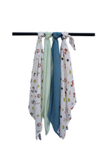 ESSENTIALS MUSLIN SWADDLE BLANKET PACK OF 4