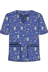 UNISEX PRINTED SCRUB TOP