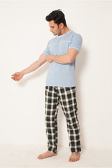 MEN PJ NIGHT SUIT SKY BLUE