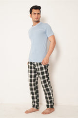 MEN PJ NIGHT SUIT SKY BLUE