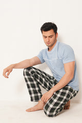 MEN PJ NIGHT SUIT SKY BLUE