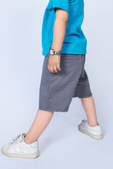 KIDS SHORTS TWILL KARCHI GREY