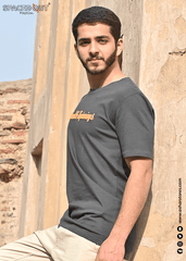 MEN T-SHIRT HUMBLE BEGINNING CHARCOAL