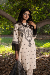 3PC Embroidered Stitched Suit