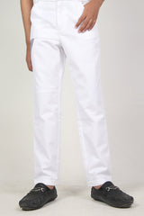 BOYS CHINO PANTS WHITE