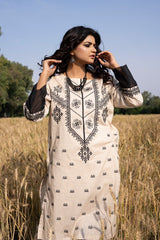 3PC Embroidered Stitched Suit