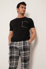 MEN PJ NIGHT SUIT BLACK