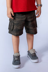 KIDS SHORTS TWILL CAMO