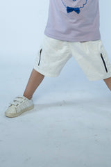 KIDS SHORTS WHITE