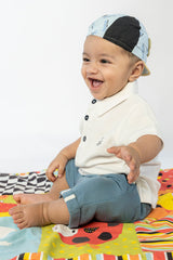 BABY POLO WHITE WITH EMBROIDERY