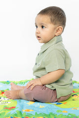 BABY POLO GREY WITH EMBROIDERY