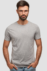 MEN T-SHIRTS HEATHER GREY