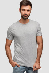 MEN T-SHIRTS HEATHER GREY