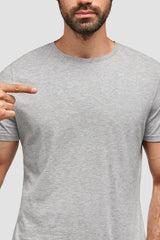 MEN T-SHIRTS HEATHER GREY